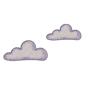 Matriz de bordado Nuvens