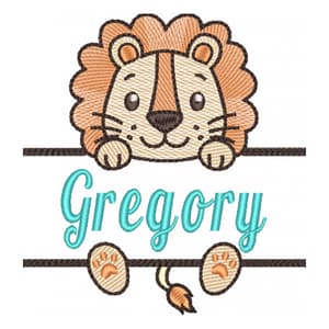 Leão com Nome em Split (Pontos Leves)