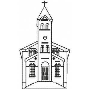 Matriz de bordado Igreja
