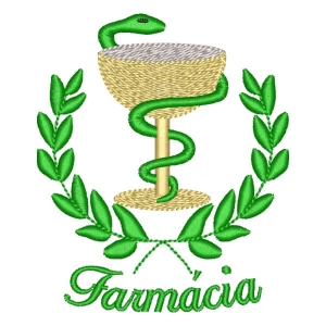 Matriz de bordado Logomarca Farmácia 