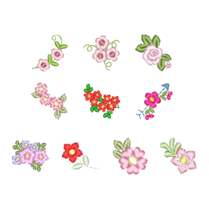 Pacote de Matrizes Mini Flores