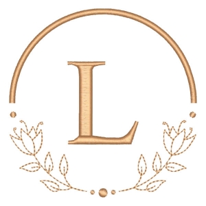 Alfabeto em Moldura Letra L