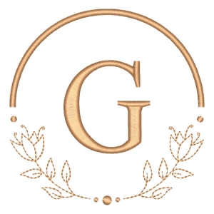 Alfabeto em Moldura Letra G