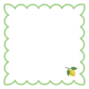 Moldura Sousplat com Limão Siciliano