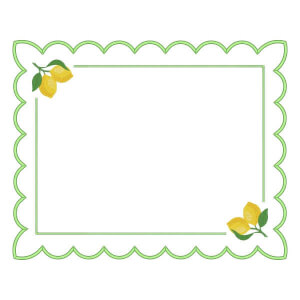 Moldura Sousplat Limão Siciliano