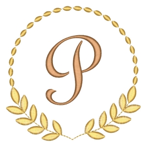 Alfabeto em Moldura Letra P