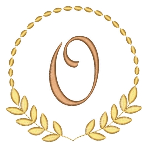 Alfabeto em Moldura Letra O