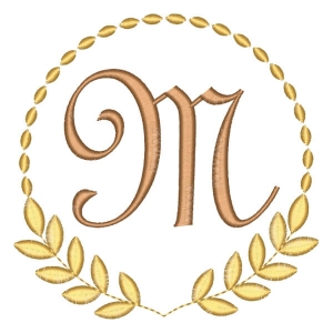 Alfabeto em Moldura Letra M