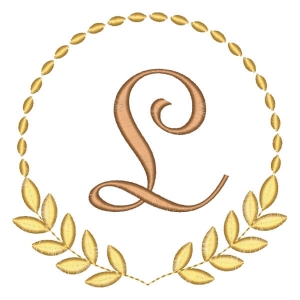 Alfabeto em Moldura Letra L