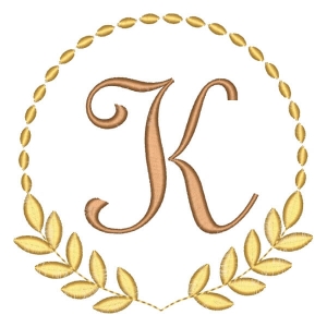 Alfabeto em Moldura Letra K