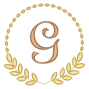 Alfabeto em Moldura Letra G