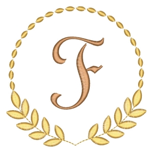 Alfabeto em Moldura Letra F