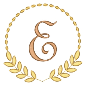 Alfabeto em Moldura Letra E