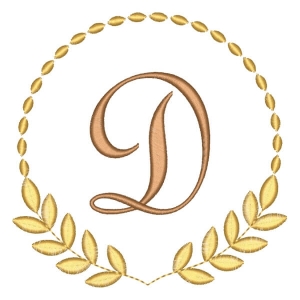 Alfabeto em Moldura Letra D