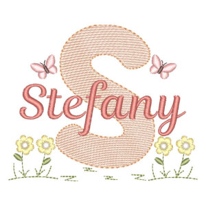 Alfabeto no Jardim com Nome Letra S (Pontos Leves)