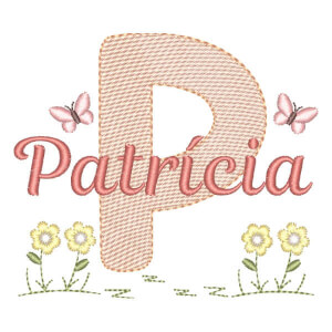 Alfabeto no Jardim com Nome Letra P (Pontos Leves)