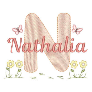 Alfabeto no Jardim com Nome Letra N (Pontos Leves)