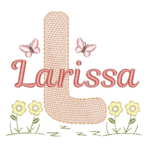 Alfabeto no Jardim com Nome Letra L (Pontos Leves)