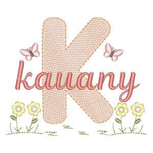 Alfabeto no Jardim com Nome Letra K (Pontos Leves)