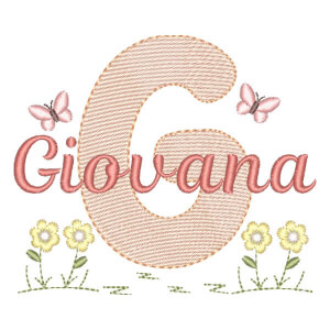 Alfabeto no Jardim com Nome Letra G (Pontos Leves)