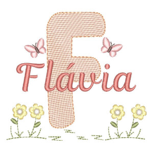 Alfabeto no Jardim com Nome Letra F (Pontos Leves)