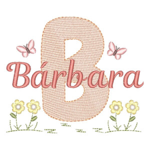 Alfabeto no Jardim com Nome Letra B (Pontos Leves)