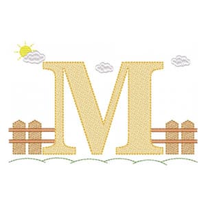 Alfabeto de Fazendinha Letra M (Pontos Leves)