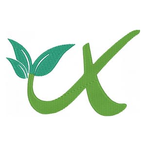 Letra X Folha