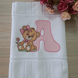 Letra A Alfabeto Ursinha (Pontos Leves)