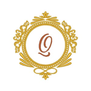 Alfabeto na Moldura Letra Q