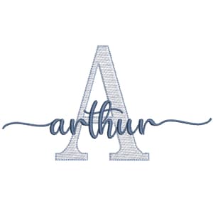 Monograma Simples e Alfabeto Fonte Hello com Glifos (Pontos Leves)