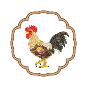 Moldura Porta Copos Galo (Aplique)