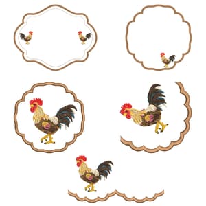 Sousplat Galo (Aplique)