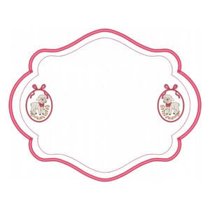 Moldura Sousplat Cordeiro (Aplique)