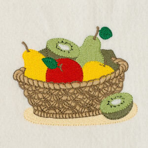 Matriz de bordado cesta de frutas 6