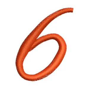 Matriz de bordado Edwardian script 6 Matriz de bordado Edwardian script 6