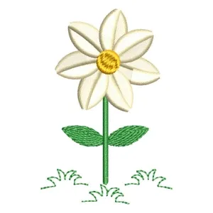 Matriz de bordado Flor Margarida Matriz de bordado Flor Margarida