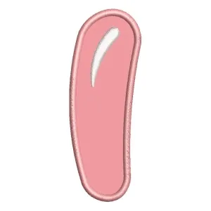 Matriz de bordado Letra I Boomb (Aplique) Matriz de bordado Letra I Boomb (Aplique)