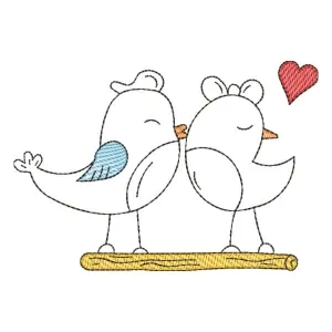 Matriz de bordado Passarinho Cute (Pontos Leves) Matriz de bordado Passarinho Cute (Pontos Leves)