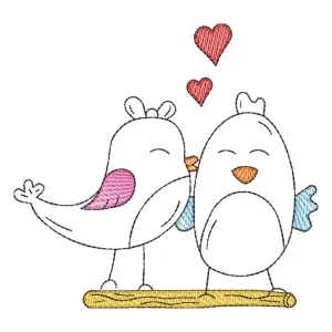 Matriz de bordado Passarinho Cute (Pontos Leves) Matriz de bordado Passarinho Cute (Pontos Leves)