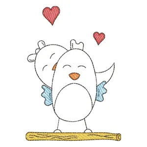 Matriz de bordado Passarinho Cute (Pontos Leves) Matriz de bordado Passarinho Cute (Pontos Leves)