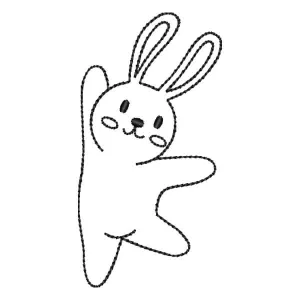 Matriz de bordado Coelhinho em Contorno Matriz de bordado Coelhinho em Contorno