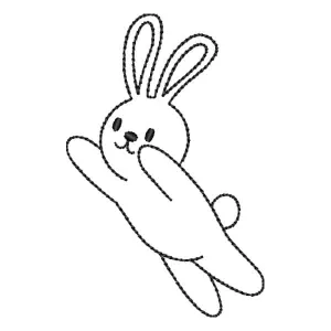 Matriz de bordado Coelhinho em Contorno Matriz de bordado Coelhinho em Contorno