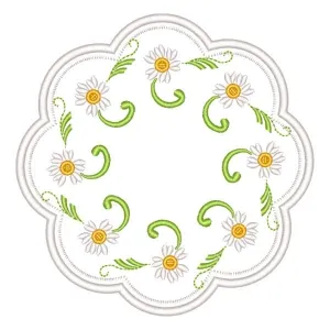 Matriz de bordado Centro de Mesa Floral Matriz de bordado Centro de Mesa Floral