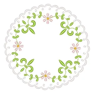 Matriz de bordado Centro de Mesa Floral Matriz de bordado Centro de Mesa Floral