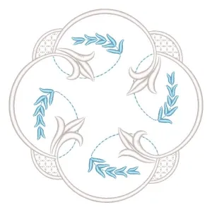 Matriz de bordado Centro de Mesa Floral Matriz de bordado Centro de Mesa Floral