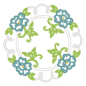 Matriz de bordado Centro de Mesa Floral Matriz de bordado Centro de Mesa Floral