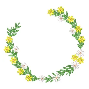 Matriz de bordado Moldura Floral Matriz de bordado Moldura Floral