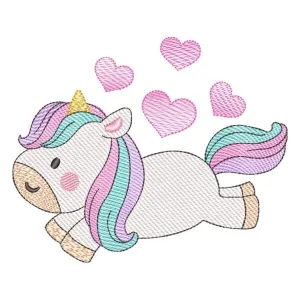 Matriz de bordado Unicórnio Fofo (Pontos Leves) Matriz de bordado Unicórnio Fofo (Pontos Leves)