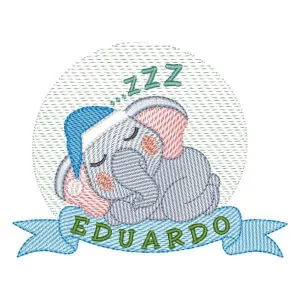 Matriz de bordado Elefante Cute (Pontos Leves) Matriz de bordado Elefante Cute (Pontos Leves)